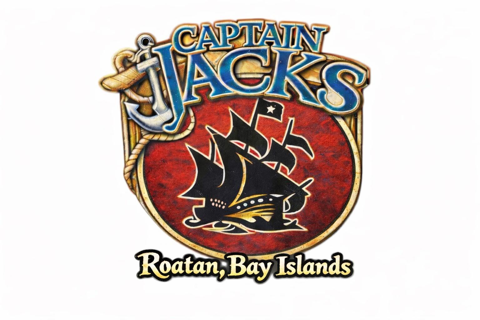 Captain Jack's Seafood Island Bar official logo — Roatan, Bay Islands